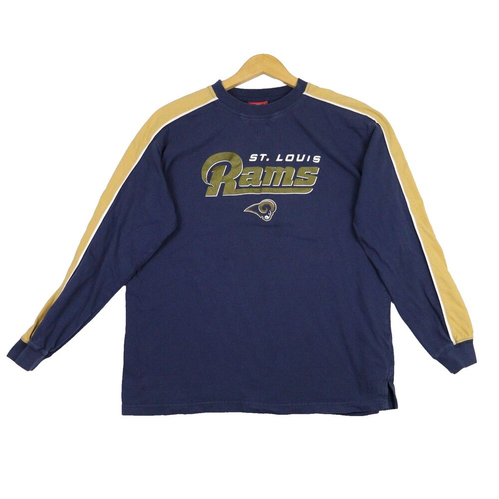 NFL St. Louis Rams Long Sleeve T-Shirt Men XL Sideline Genuine Merch Football